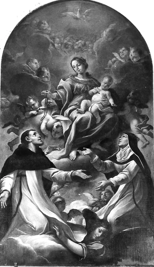 Madonna del Rosario con San Domenico e Santa Caterina da Siena - Museo di sant'Agostino, Visso